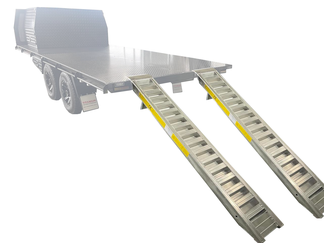 Large Aluminium Ramps for Flat Bed Trailers