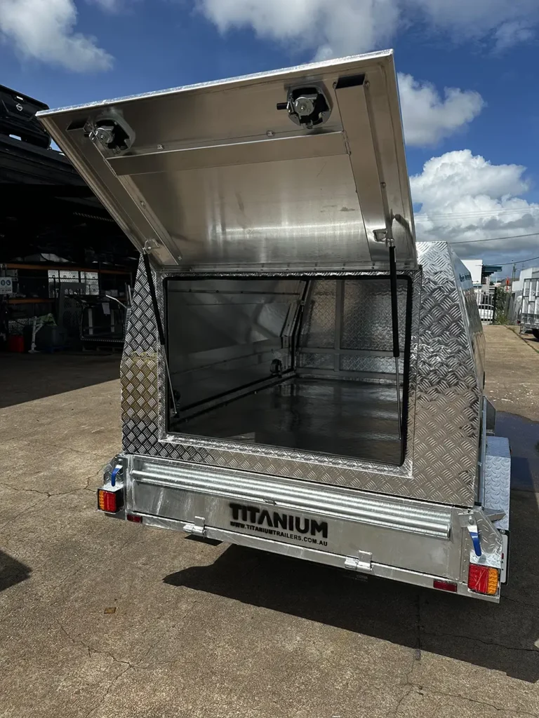 Heavy Duty Tradesman Trailer Doors Open
