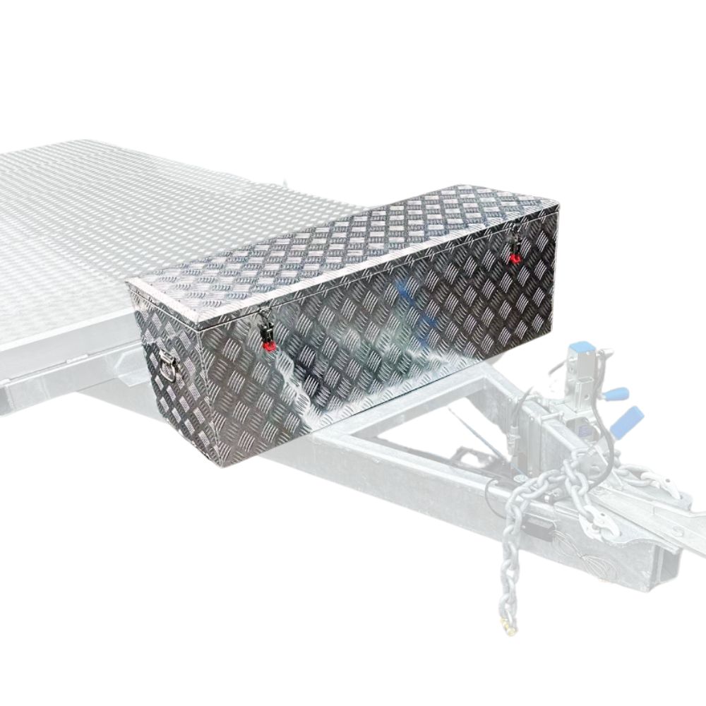 Front toolbox for battery and electric winch