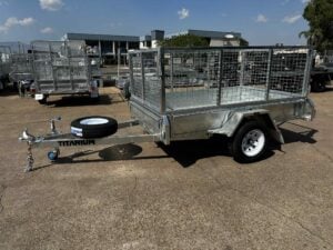 7x5 Single Axle Box Trailer