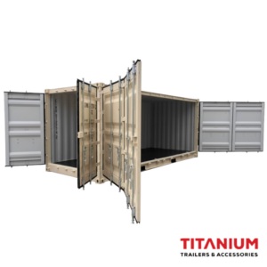 20ft 2 doors full side open
