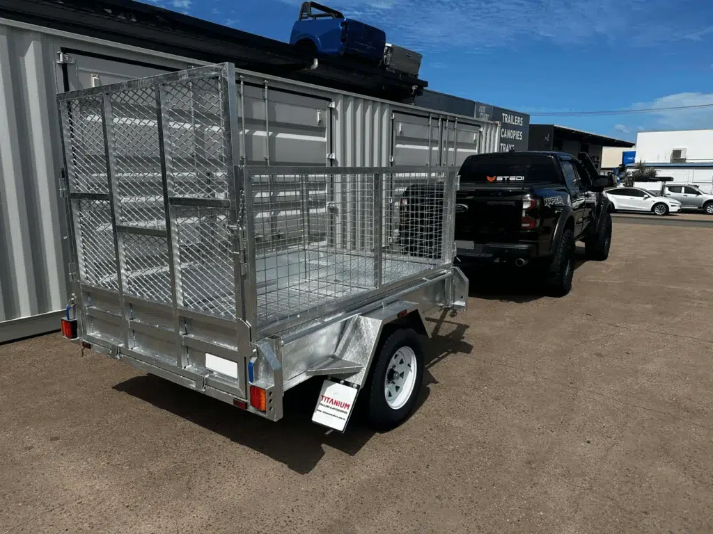 Single Axle Box Trailer with ramp