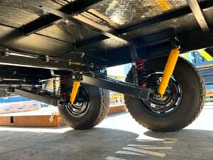 Dual Axle ATV Trailer Underchasis and suspension